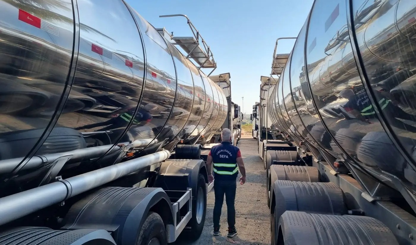 Sefa apreende sebo bovino a granel em Marabá