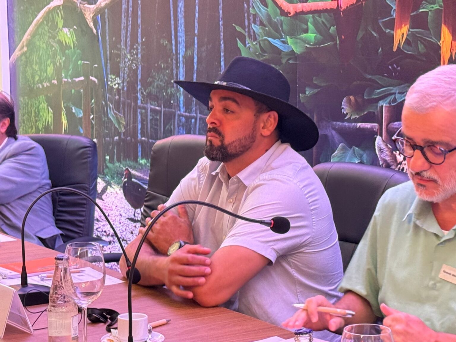 Aurélio Goiano participa da abertura da Carajás Roundtable ao lado do presidente da Vale, Gustavo Pimenta