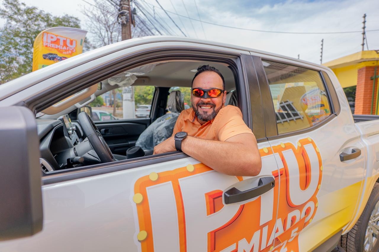 IPTU Premiado 2025: Prefeito Aurélio Goiano realizará o primeiro sorteio da história de Parauapebas com premiação de caminhonete, carro e motos