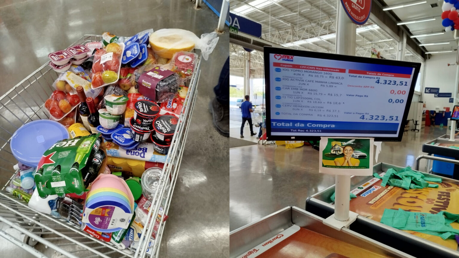 Funcionária é presa após tentar furtar R$ 4,3 mil em mercadorias no Mix Mateus de Marabá