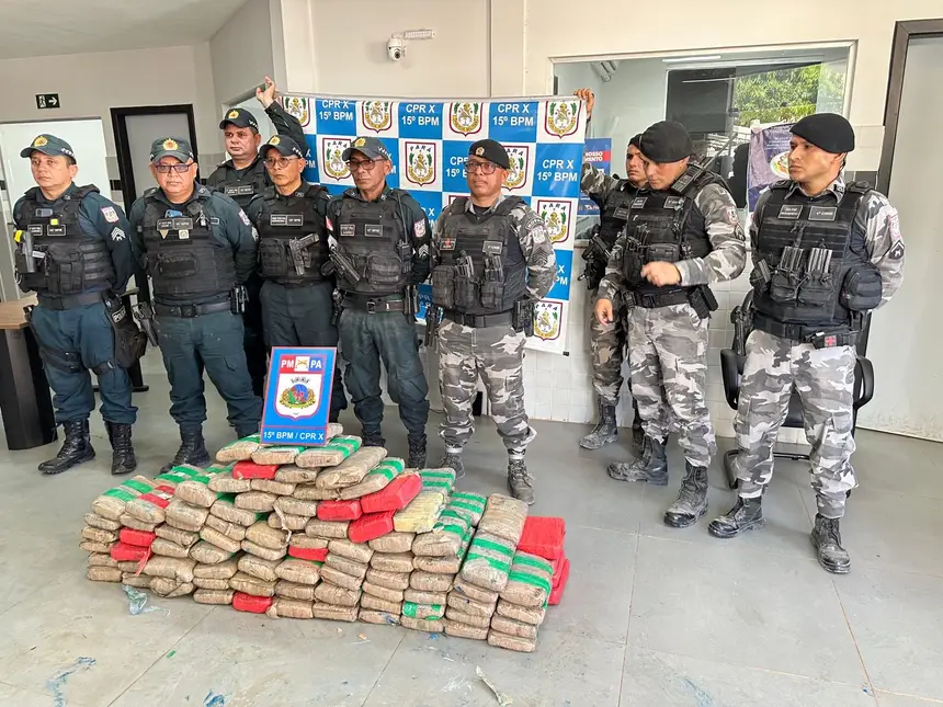 Polícia Militar apreende 176 kg de drogas em operação no oeste do estado