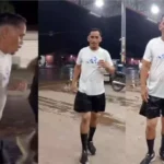 Homem que viralizou ao correr embriagado de chinelo surge treinando sóbrio e de tênis no Pará