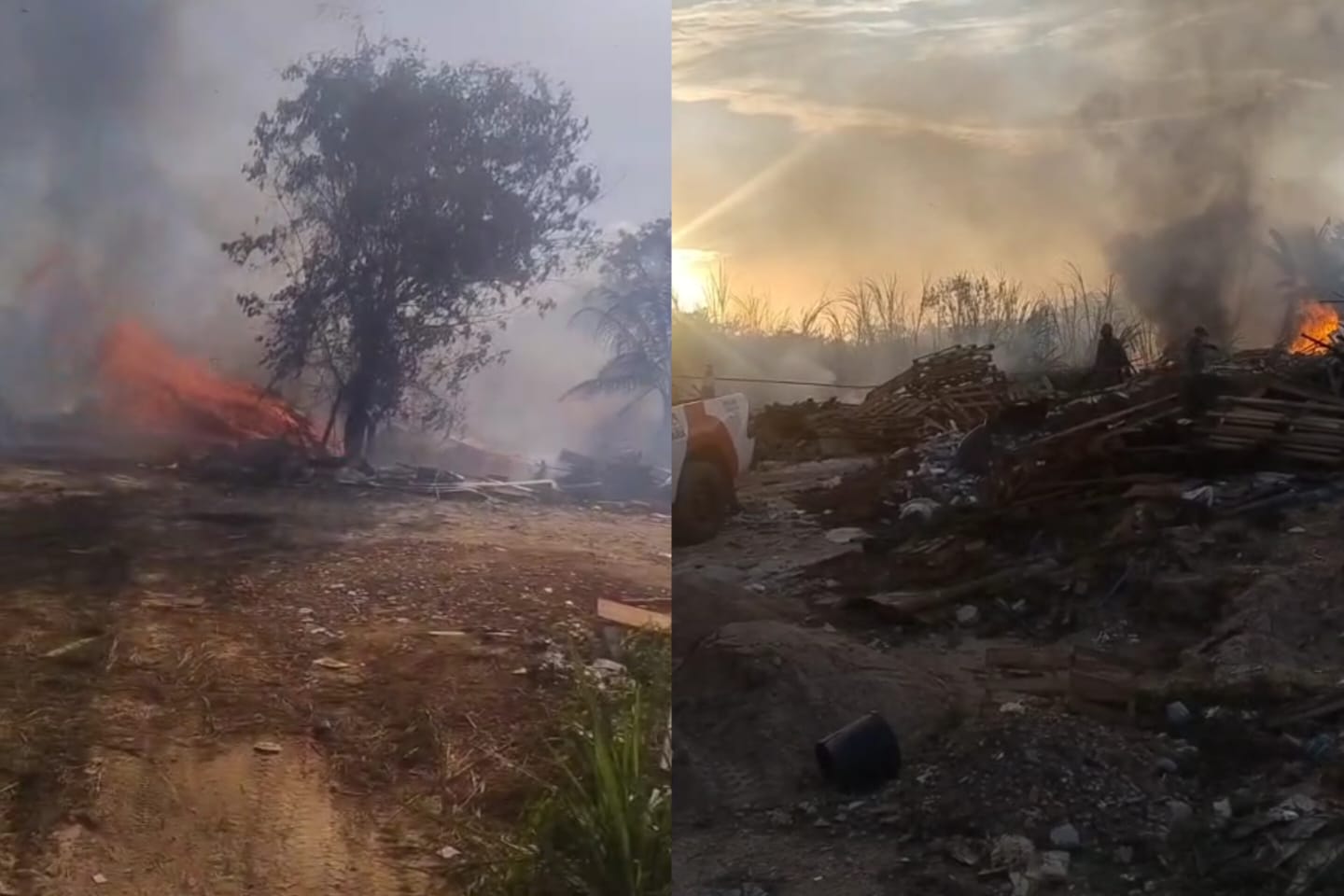 Incêndio criminoso destrói casa e vegetação na Folha 33, em Marabá