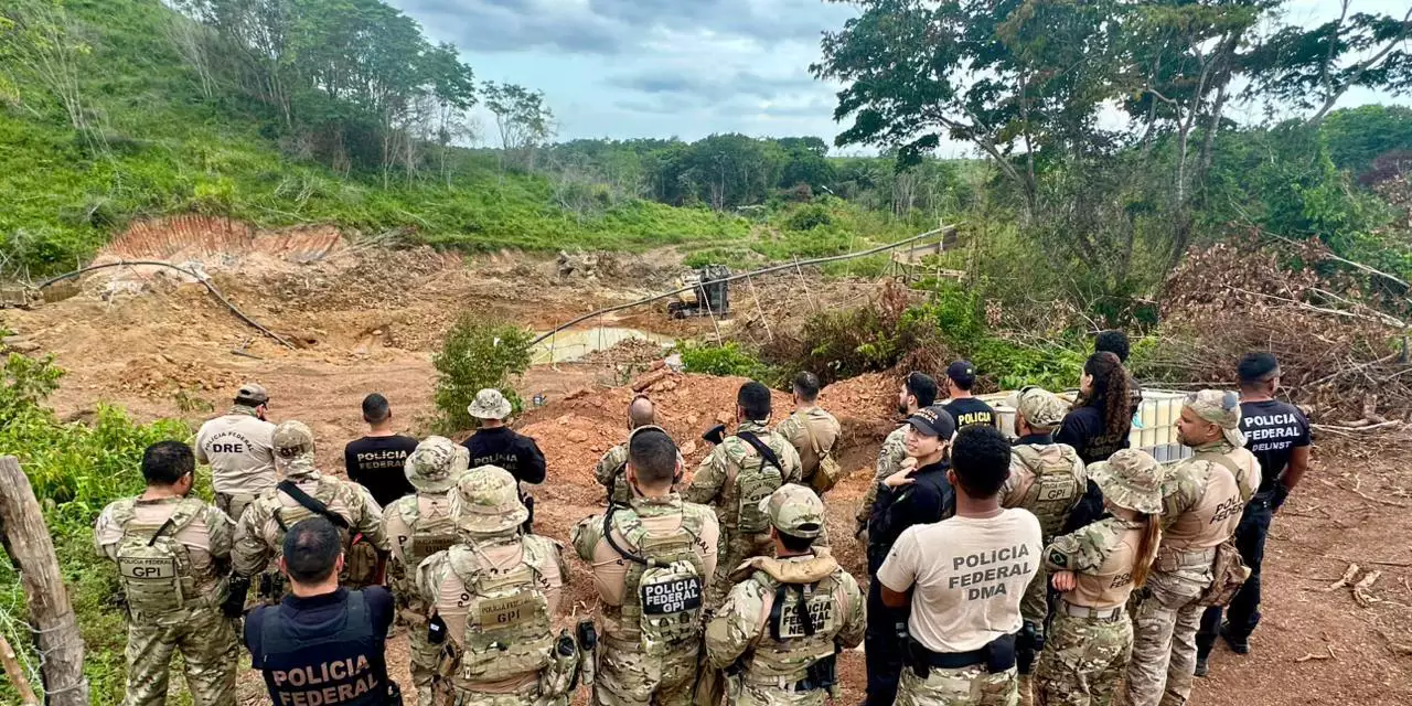 Cinco garimpos ilegais de ouro são fechados pela PF no nordeste do Pará