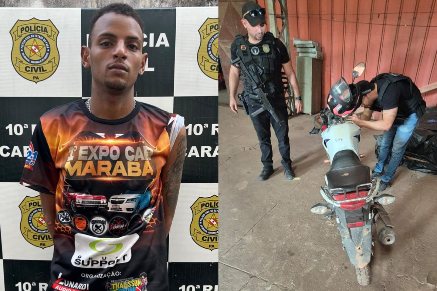 Polícia Civil prende jovem por homicídio e receptação em Marabá