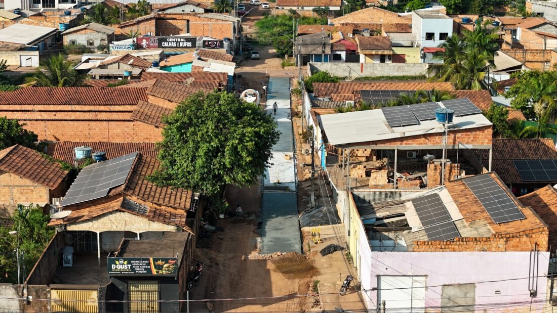 Prefeitura de Marabá realiza pavimentação em concreto no bairro Bom Planalto