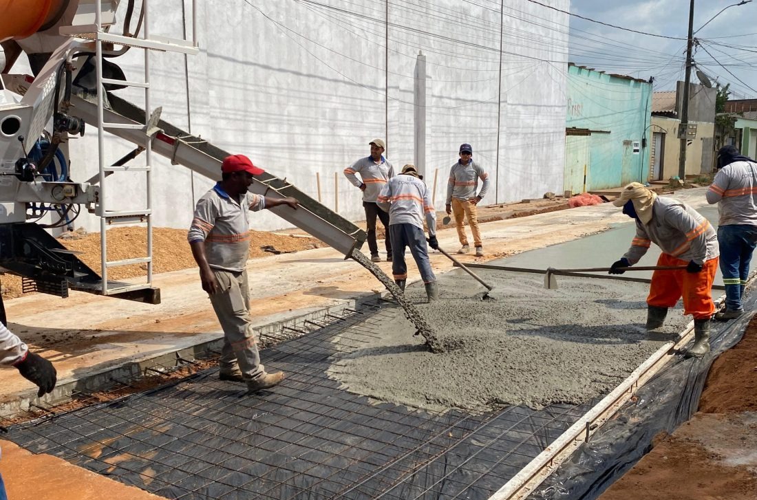 Prefeitura de Marabá leva pavimentação em concreto à Rua Luiz Gonzaga, no bairro da Paz