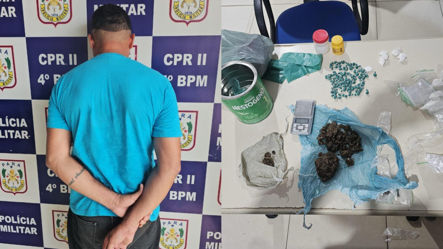 Homem é preso por tráfico de drogas na Folha 34, em Marabá