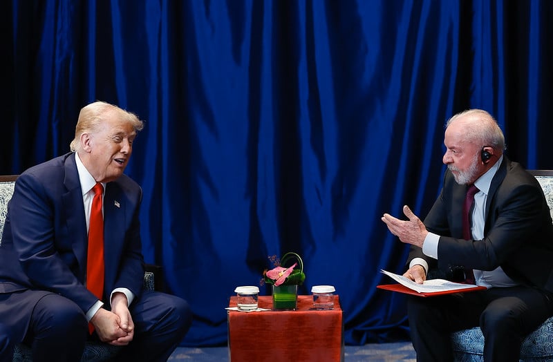 “Grande honra estar com o presidente do Brasil”, diz Trump após encontro com Lula