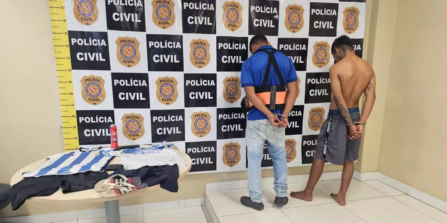Dupla é presa por pichar mensagens do Comando Vermelho e intimidar moradores no Pará