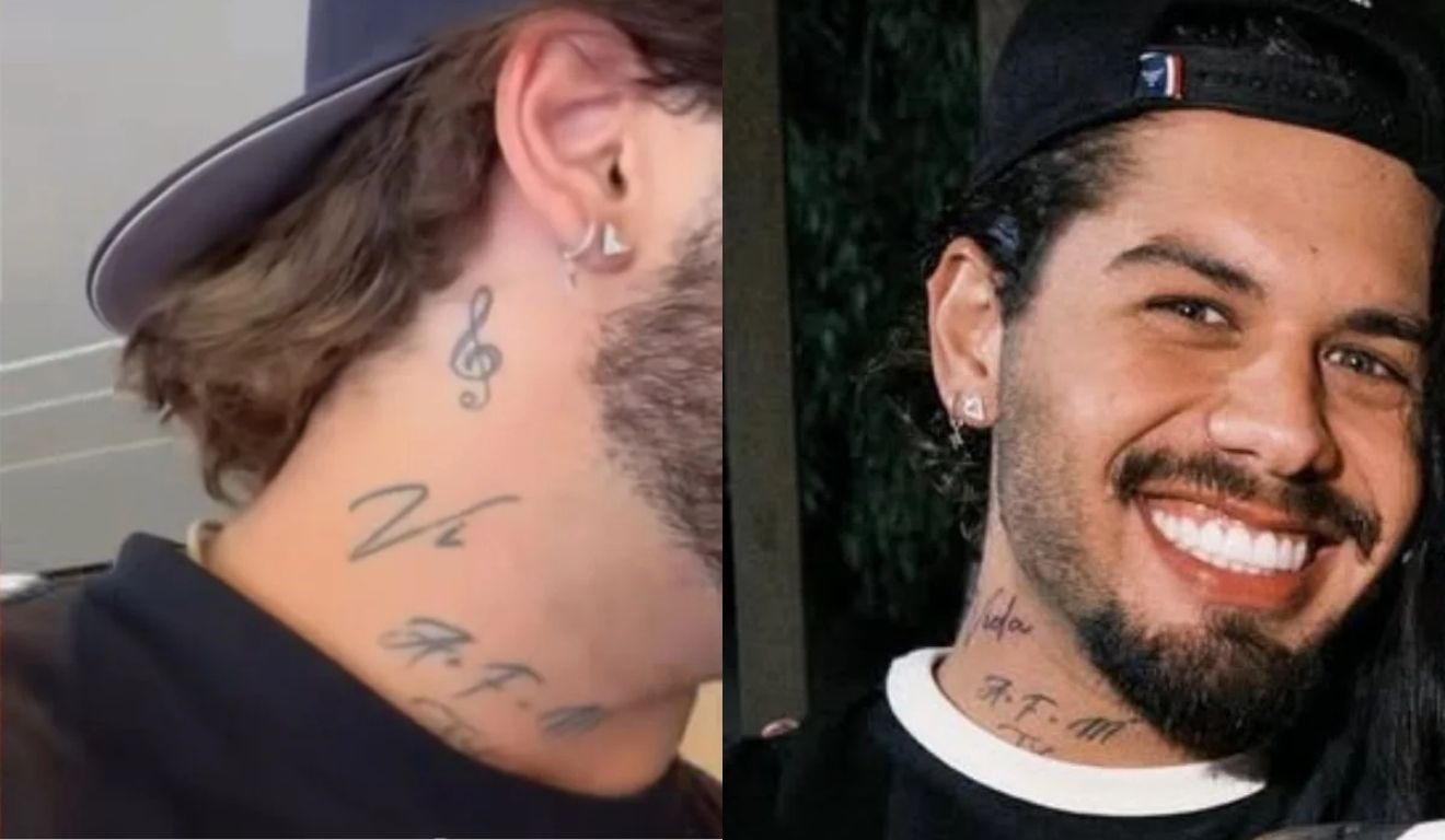 Zé Felipe cobre tatuagem feita em homenagem a Virginia Fonseca