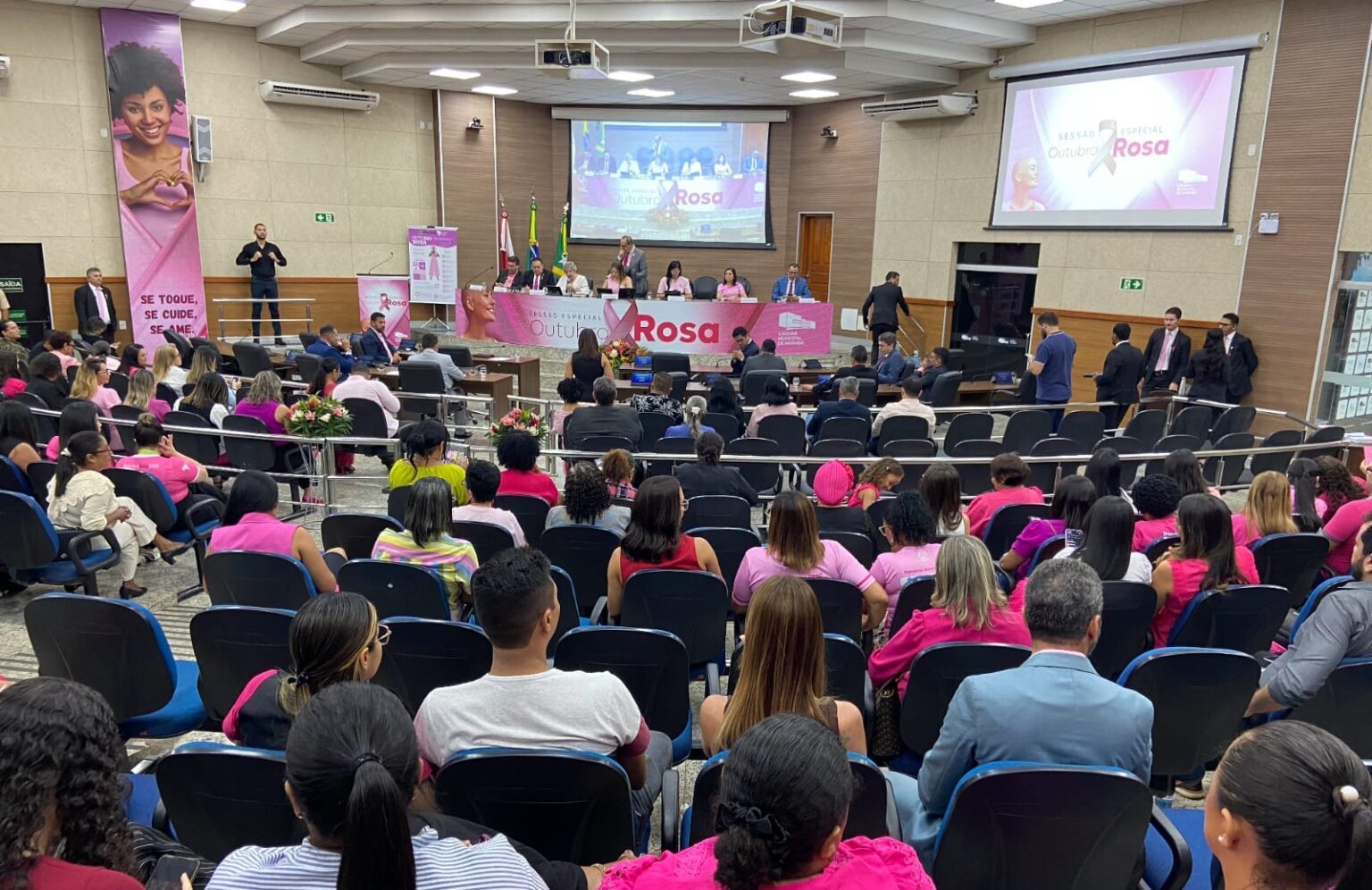 Sessão especial abre Outubro Rosa em Marabá e destaca prevenção ao câncer de mama