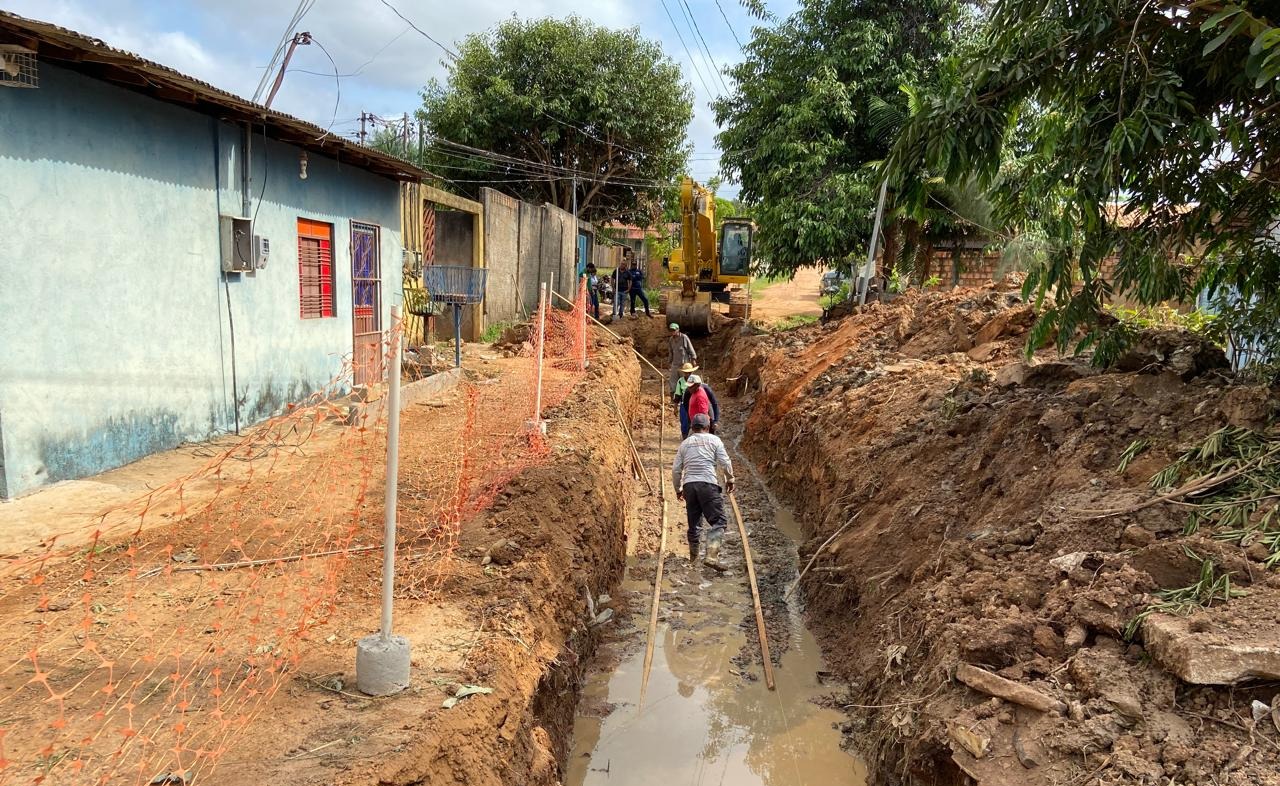 Obras de drenagem começam na Folha 11 em Marabá