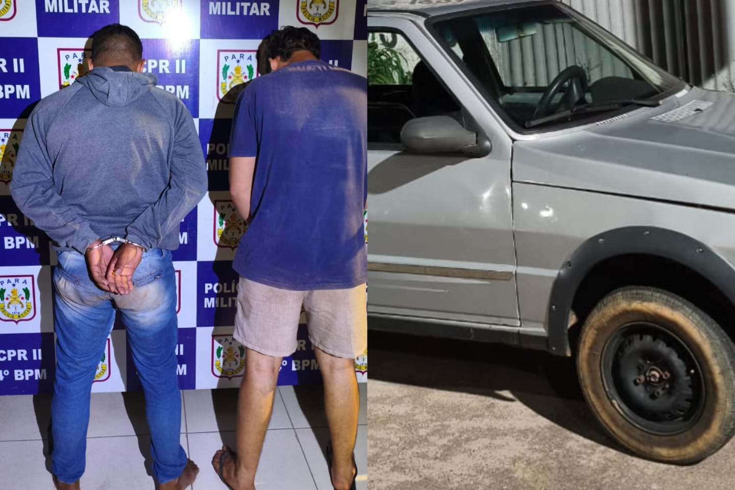 Dupla é presa em Marabá com carro roubado que seria vendido na zona rural