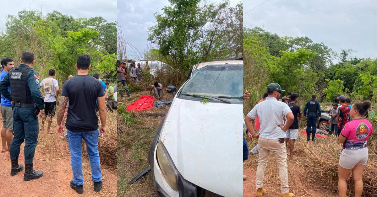Adolescente e bebê morrem em capotamento na zona rural de Rio Maria