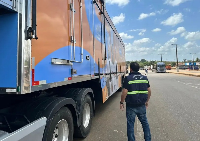 Sefa apreende trailer avaliado em R$ 2,2 milhões em Dom Eliseu