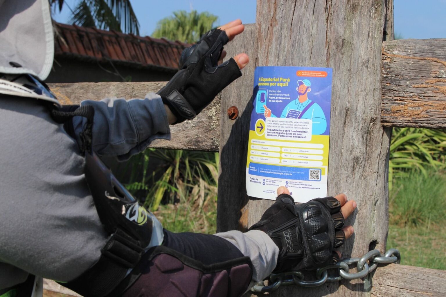 Equatorial Pará lança adesivo de autoleitura para facilitar acesso ao medidor