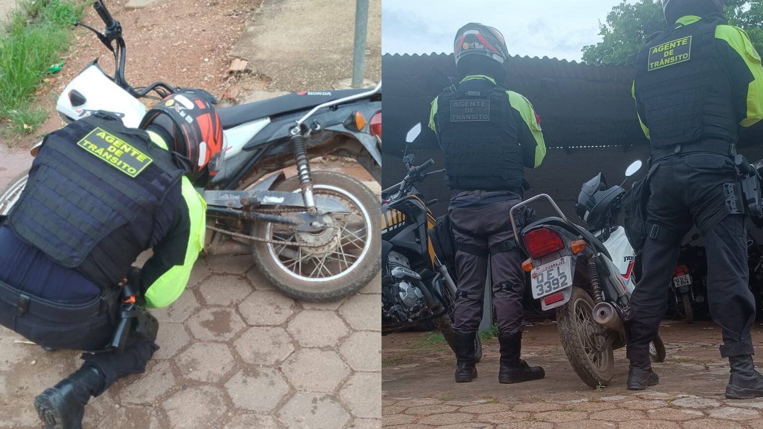 Moto furtada há quatro anos é recuperada durante blitz do DMTU em São Domingos do Araguaia