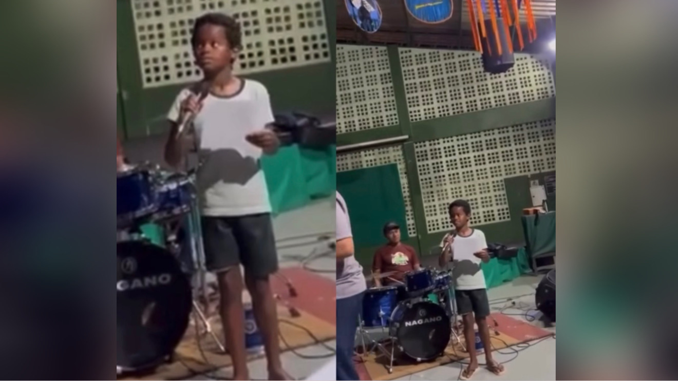 Vídeo de criança cantando em ensaio natalino na Casa da Cultura de Marabá viraliza nas redes sociais