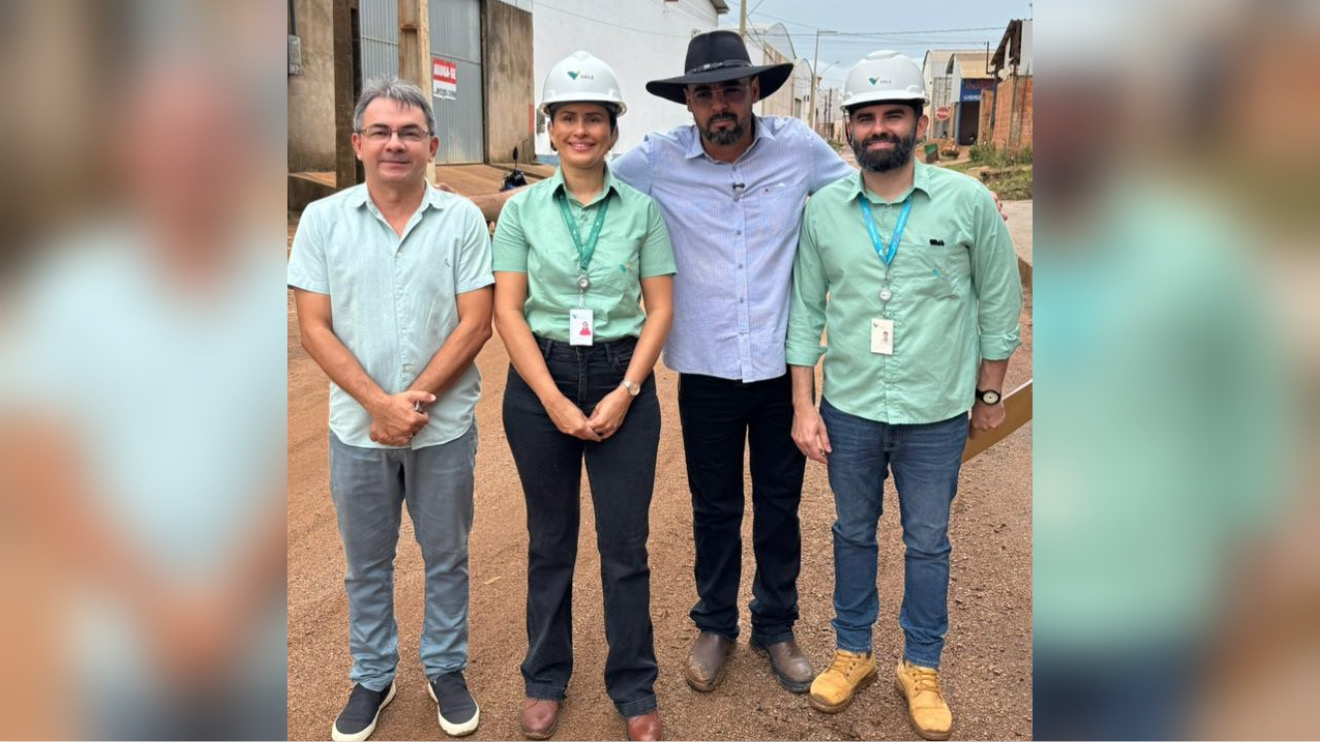 Prefeito Aurélio e técnicos da Vale acompanham obras de infraestrutura no Cidade Jardim em Parauapebas