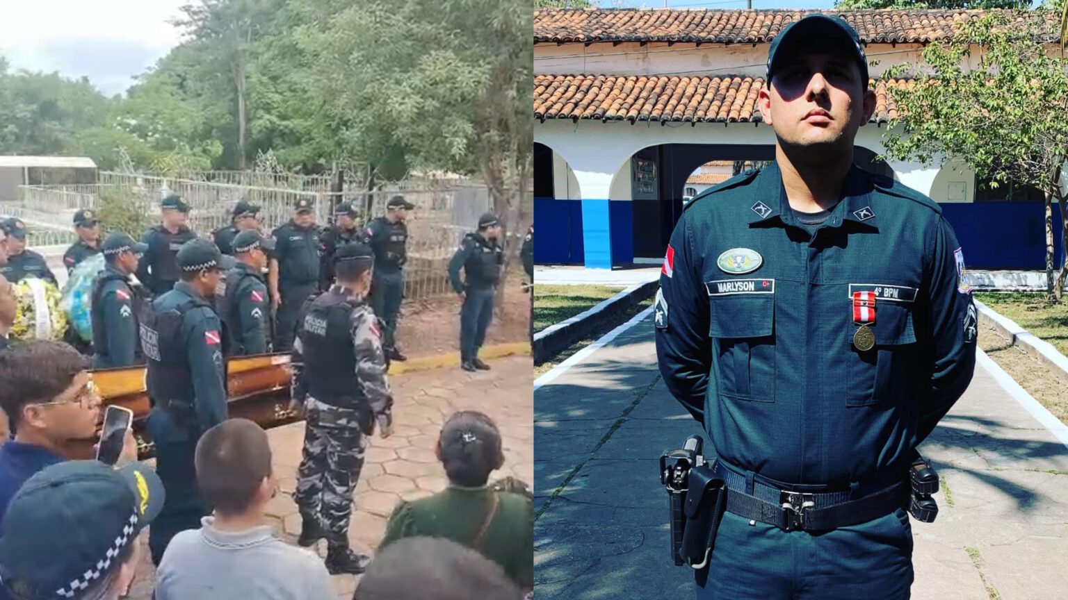 Sepultamento de policial assassinado ocorre sob comoção; suspeita passa por audiência de custódia
