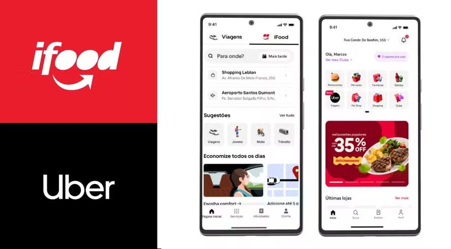 Uber e iFood começam integração entre apps em meio a ‘guerra do delivery’