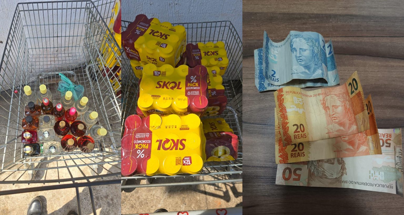 Adolescente é flagrado furtando bebidas alcoólicas em supermercado de Parauapebas