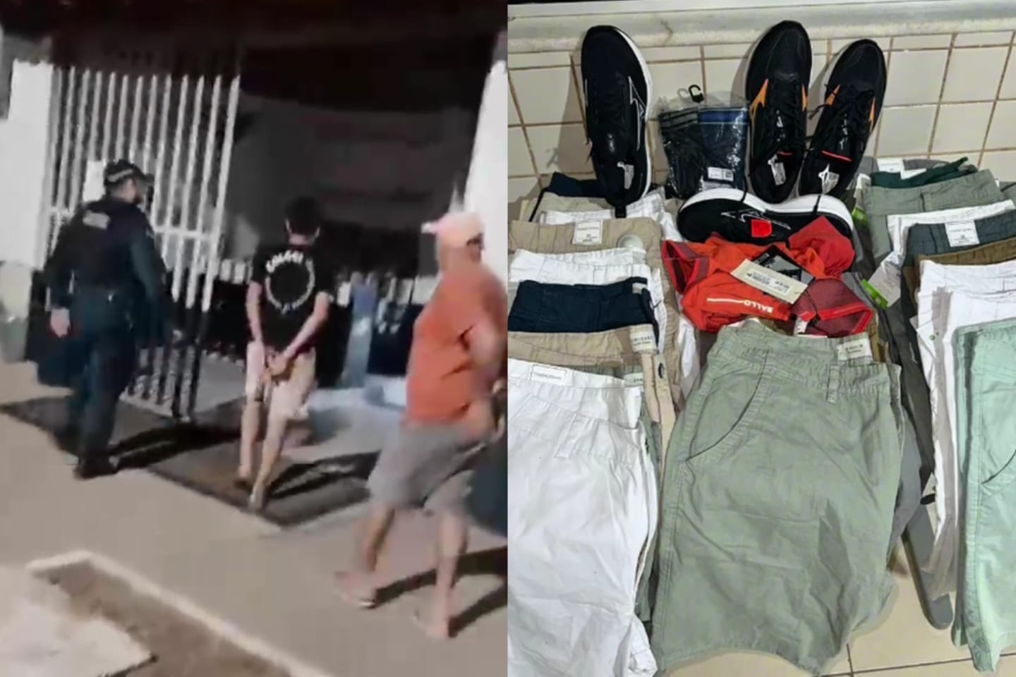 Polícia prende dupla com mercadorias furtadas em Marabá