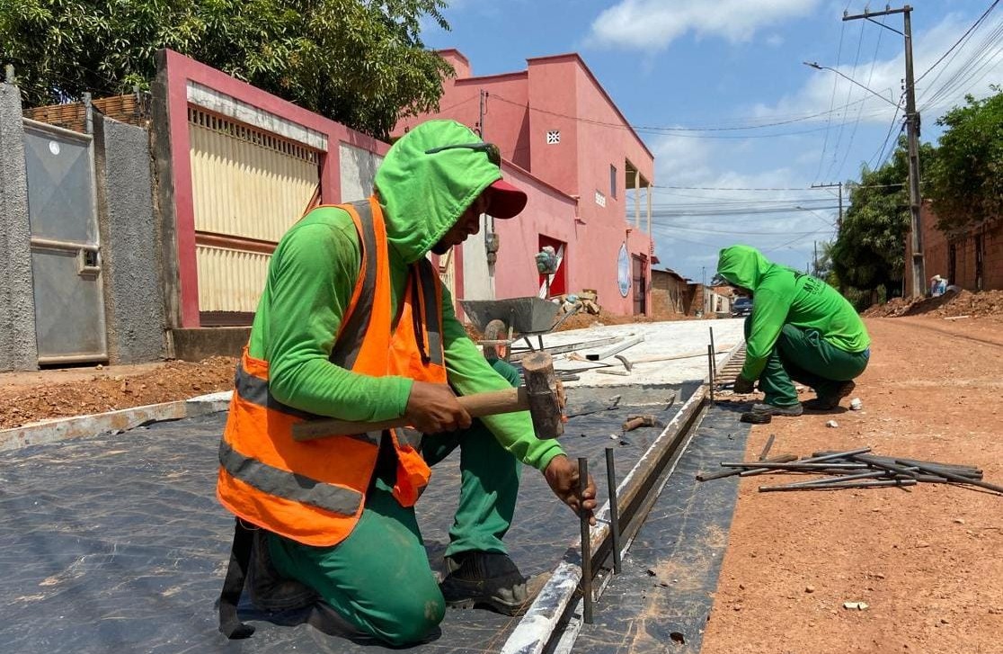 Prefeitura de Marabá inicia pavimentação em concreto no bairro Araguaia
