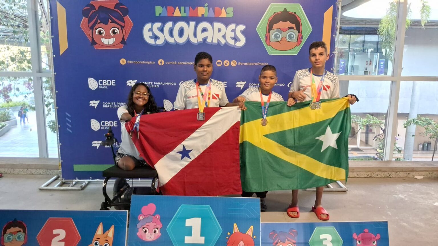 Estudantes de Marabá conquistam medalhas na Etapa Nacional das Paralimpíadas Escolares