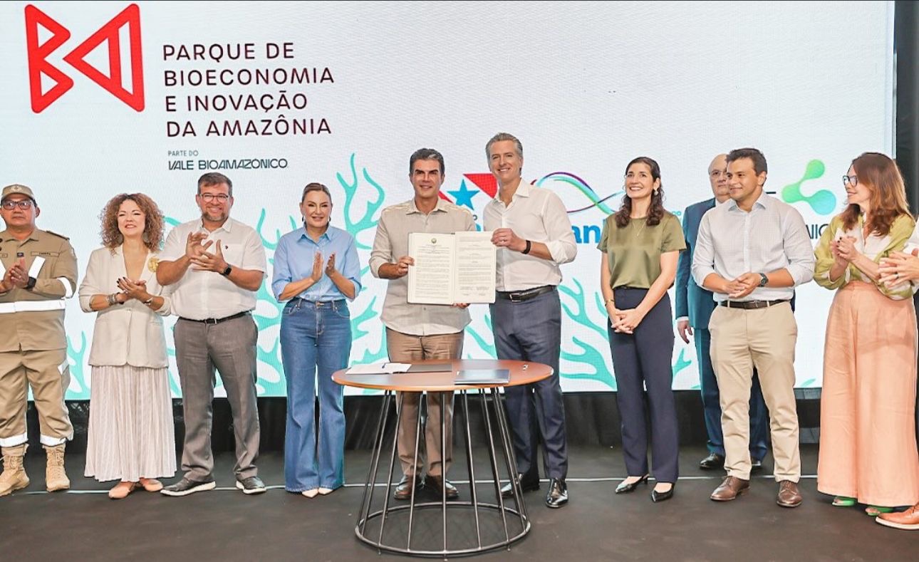 Helder Barbalho e governador da Califórnia firmam cooperação durante a COP30 em Belém