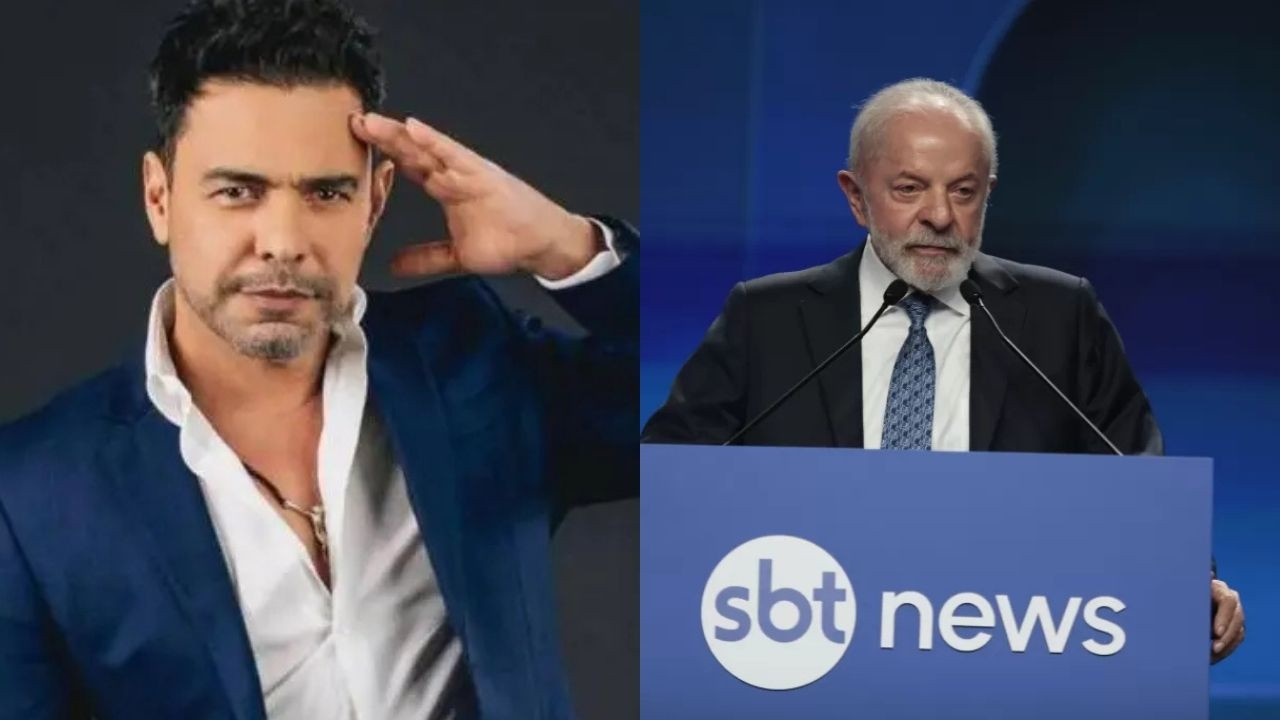 Zezé Di Camargo se revolta com Lula em inauguração do SBT News e diz que emissora se prostituiu