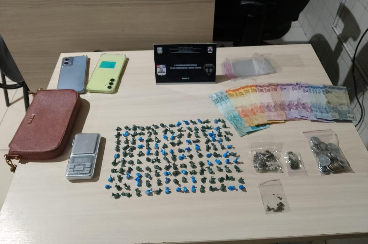 PM apreende drogas e prende três traficantes em Marabá