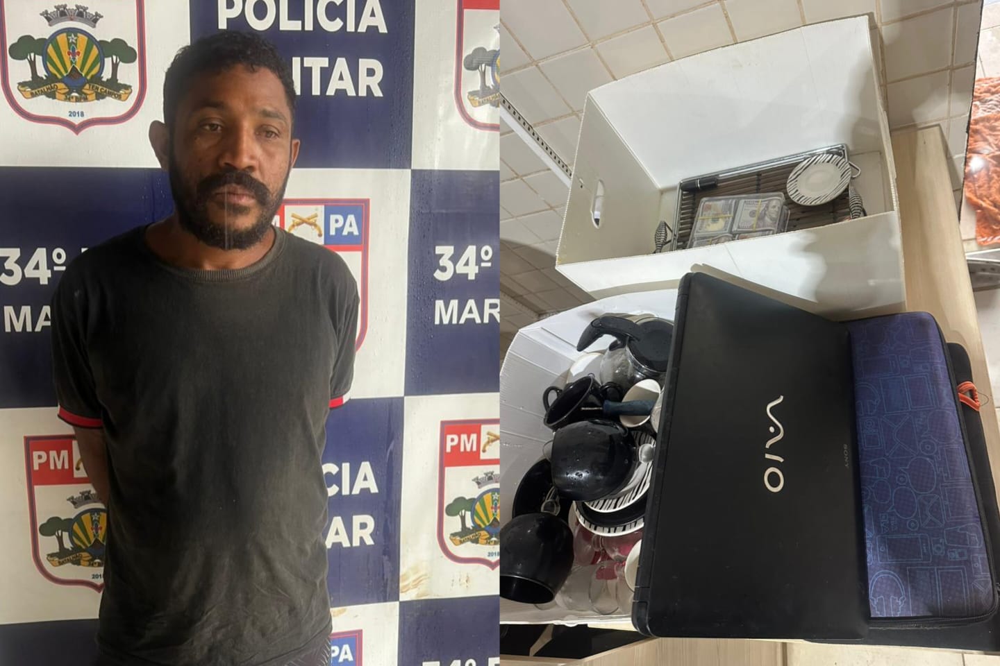 PM prende suspeito de arrombar e furtar escritório de advocacia em Marabá
