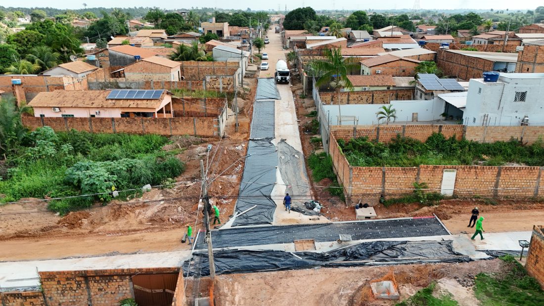 Prefeitura de Marabá leva pavimentação em concreto a 19 ruas do Bairro Araguaia