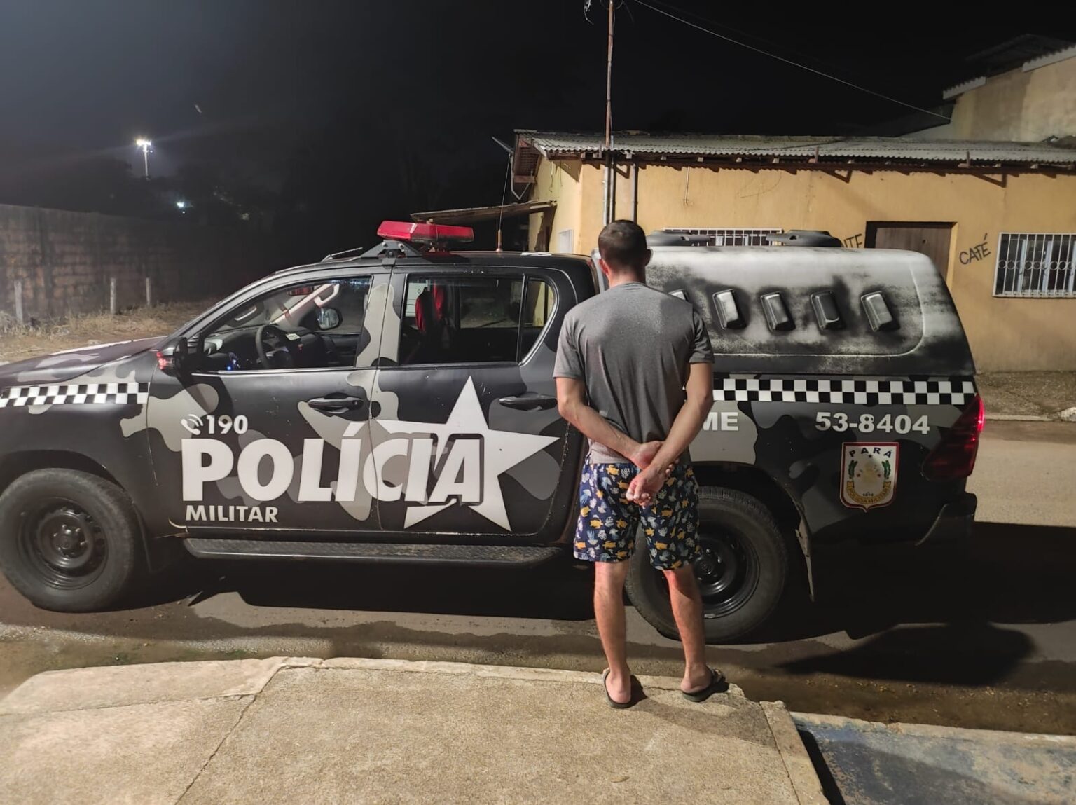 PM cumpre mandado de prisão civil e apresenta conduzido na 21ª Seccional de Marabá