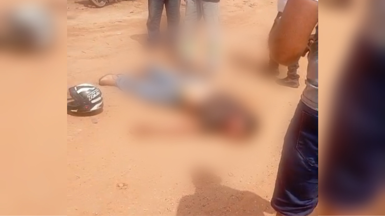 Motociclista fica ferido após acidente às margens da BR-153 em São Domingos do Araguaia
