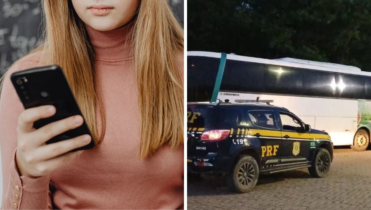 PRF resgata adolescente de 13 anos em viagem para encontrar homem