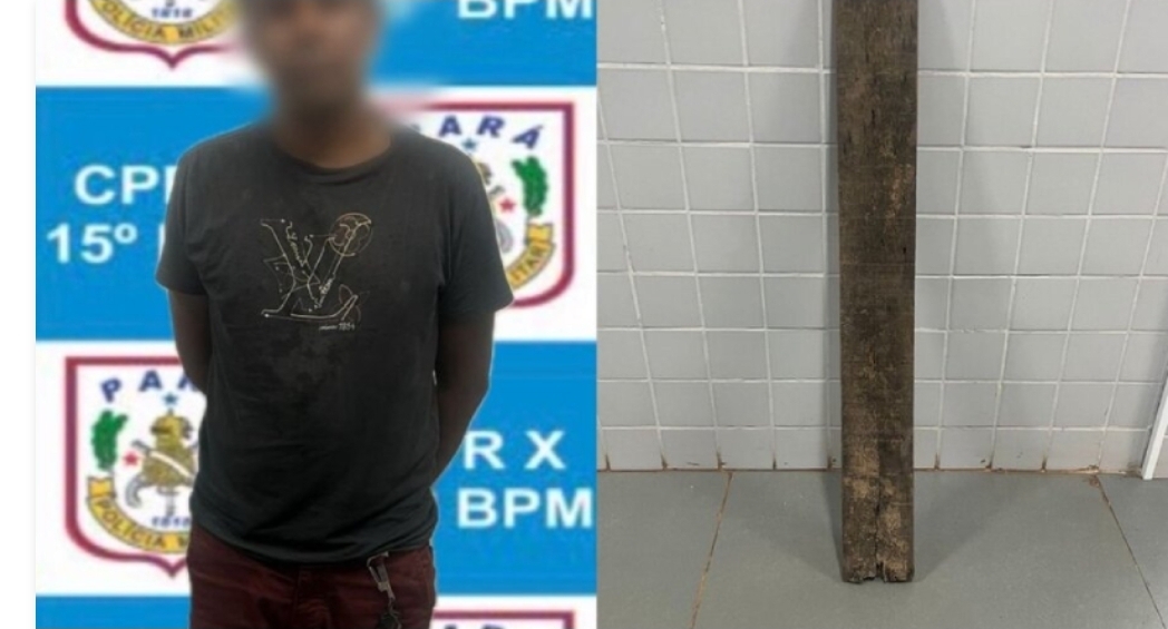 Homem é preso suspeito de agredir ex-companheira com pedaço de madeira no Pará