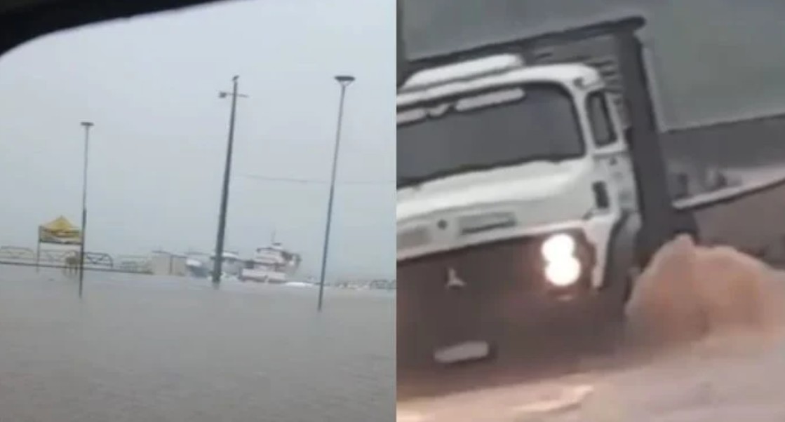 Chuva intensa causa alagamentos e transtornos no trânsito no Pará