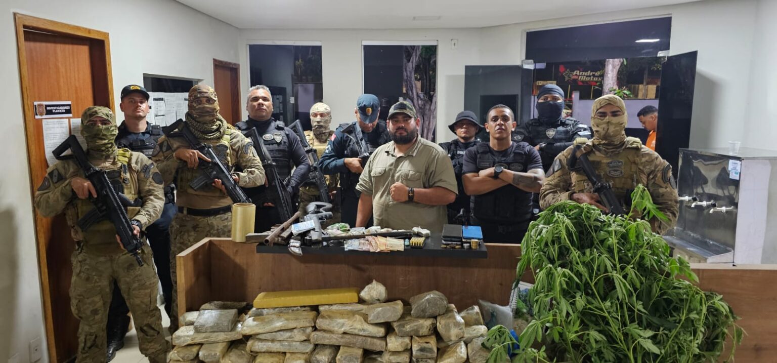 Com apoio da Prefeitura de Parauapebas, polícias apreendem grande quantidade de drogas