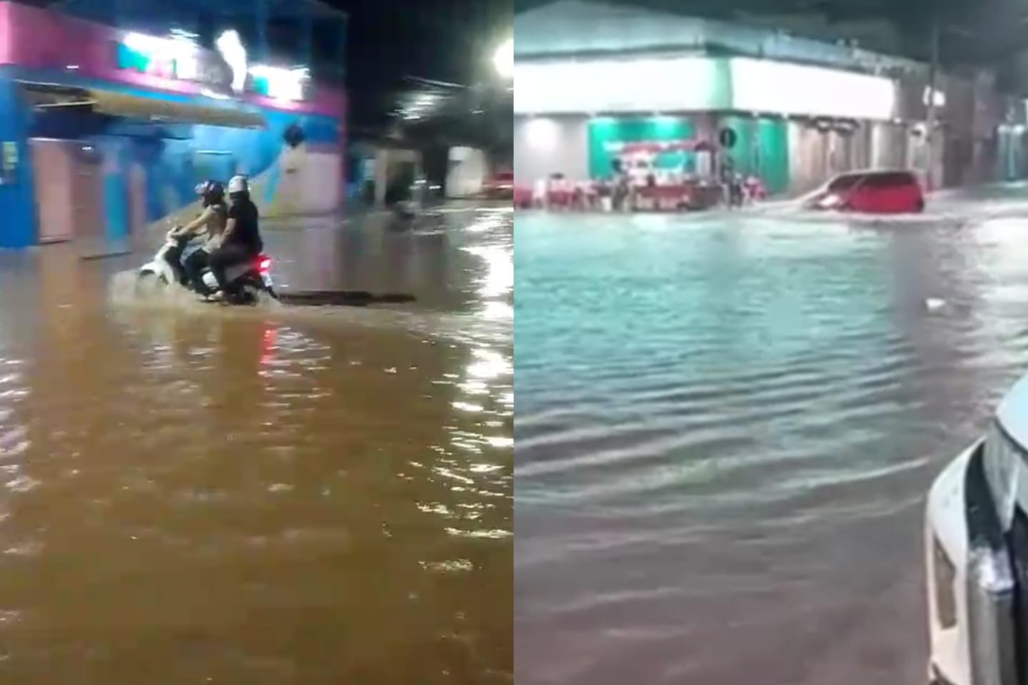 Forte chuva alaga ruas de Marabá