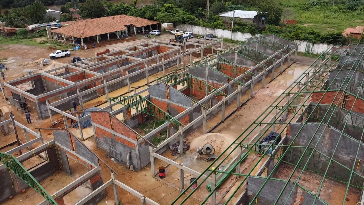 Prefeitura de Marabá avança com obras da Escola Irmã Theodora no bairro Liberdade