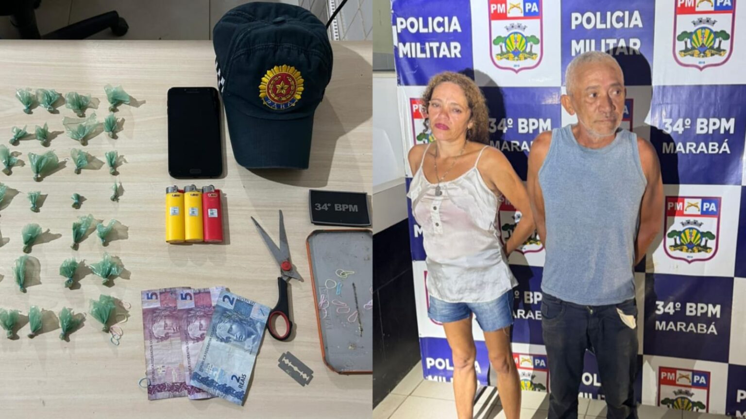 Ponto de tráfico de drogas é desarticulado pela PM no bairro Jardim União, em Marabá