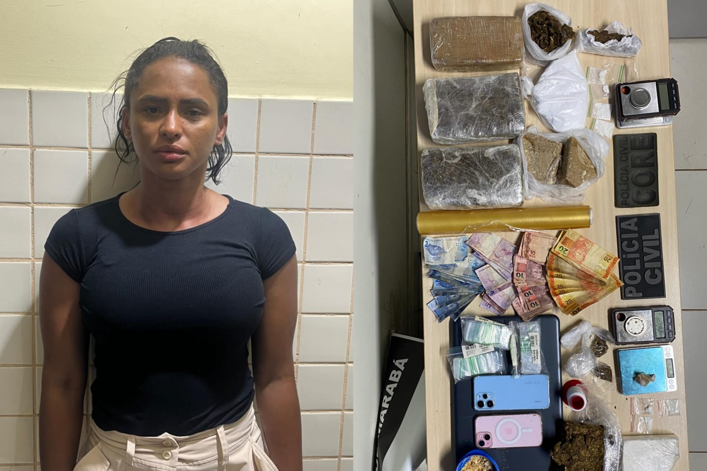 Personal trainer é presa por tráfico de drogas em Marabá