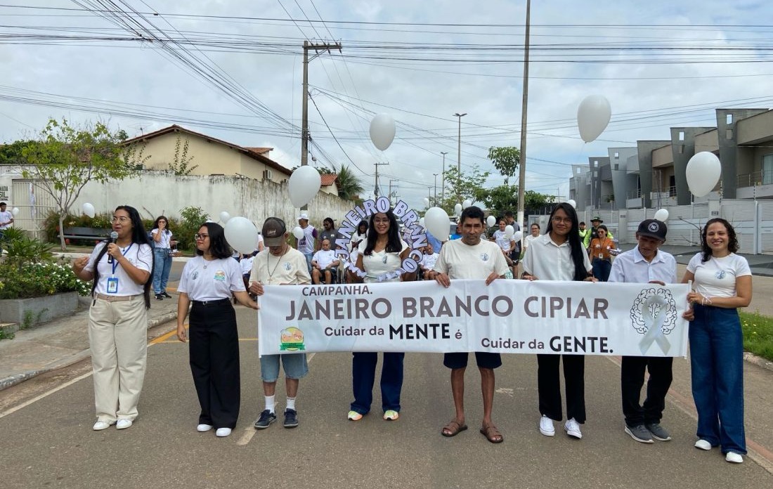 Caminhada encerra semana dedicada à saúde mental de idosos e servidores em Marabá