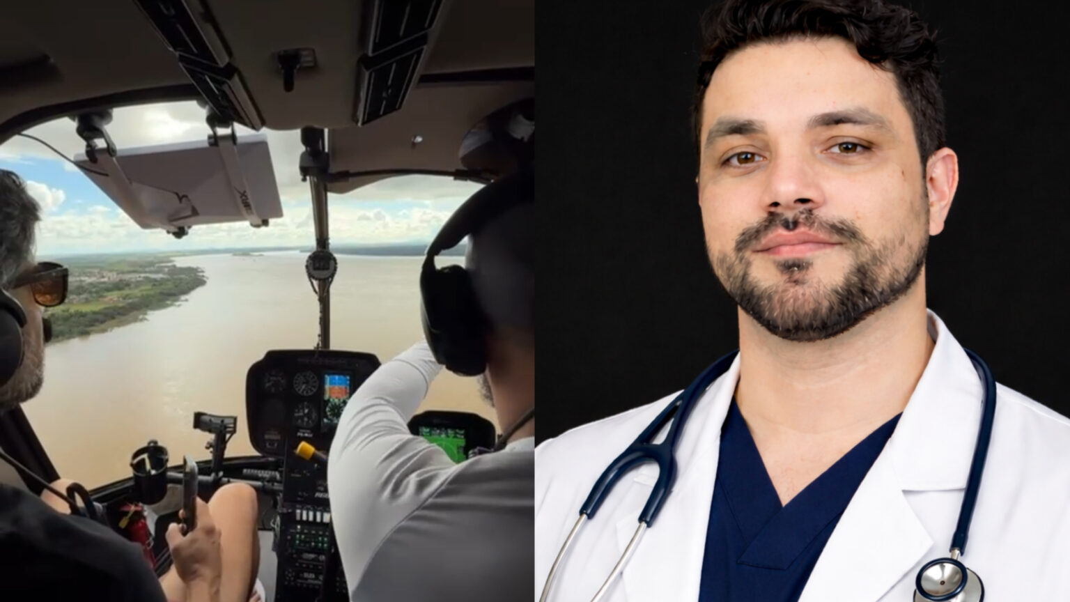 Defesa Civil informa que médico segue desaparecido no Rio Tocantins; helicóptero amplia área de buscas