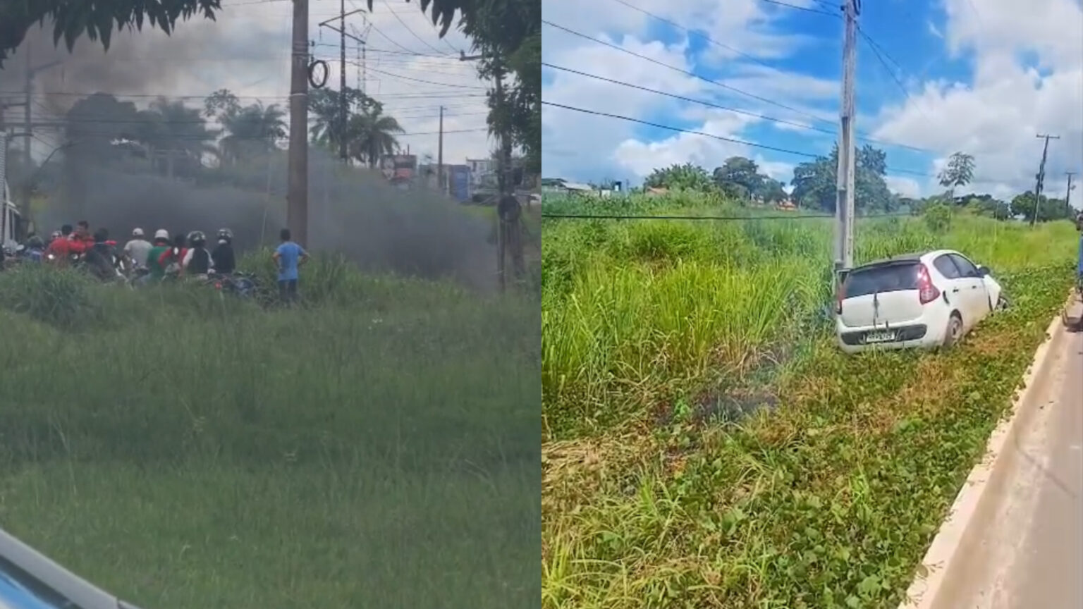 Motorista morre após carro sair da pista e pegar fogo em Marabá