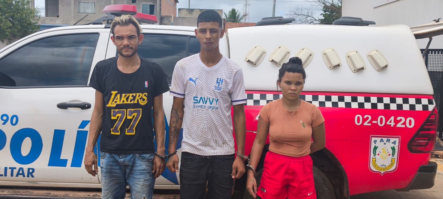 Três pessoas são presas por suspeita de tráfico de drogas em Marabá