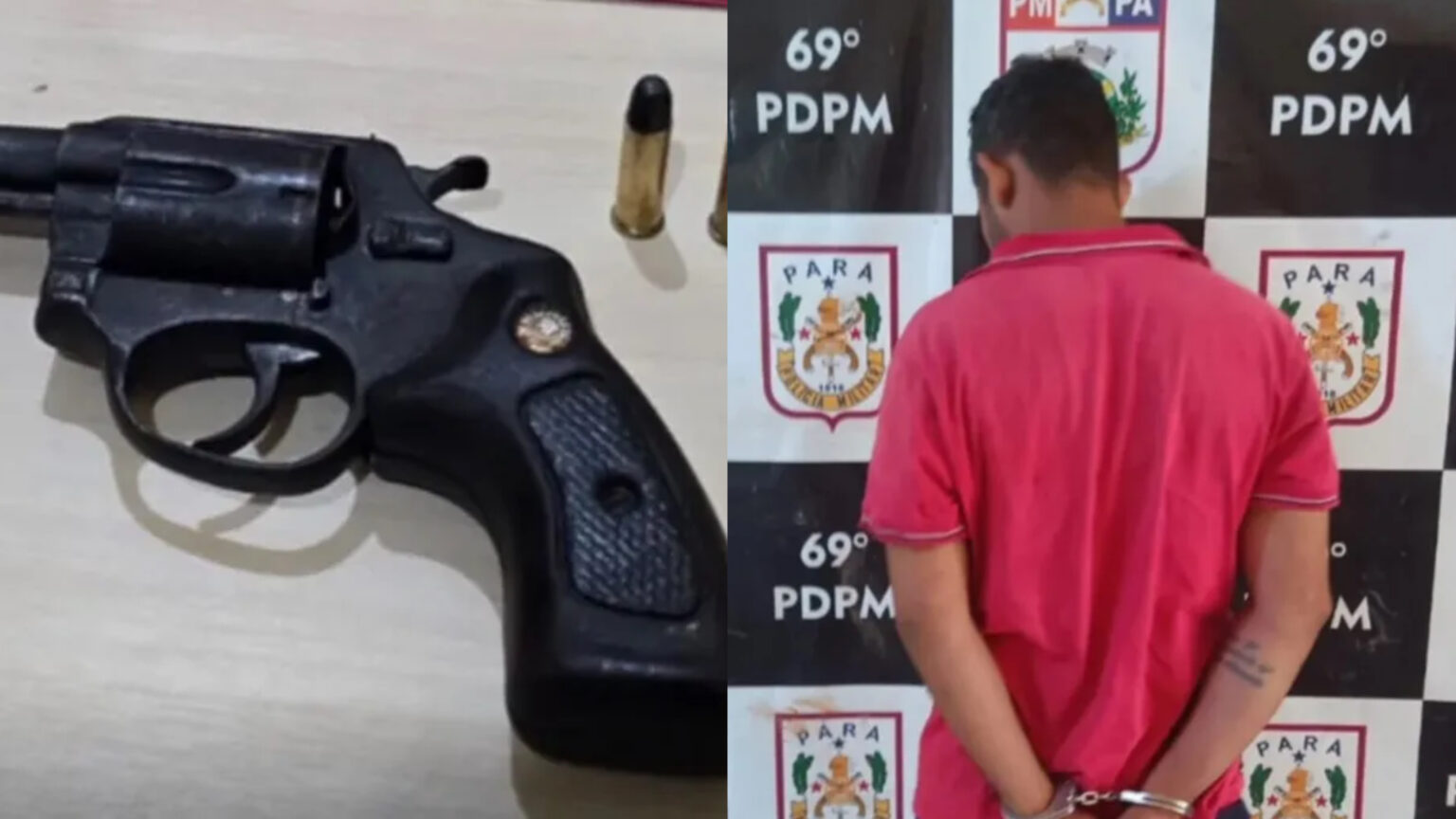 Suspeito de ameaçar mulher com revólver é preso no sudoeste do Pará